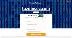 Desktop Screenshot of luzumsuz.com